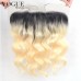 13x6 Body Wave 1B 613 Dark Root Lace Frontal,8A Top Quality With Baby Hair(It need to do customer order and takes about 2 months)